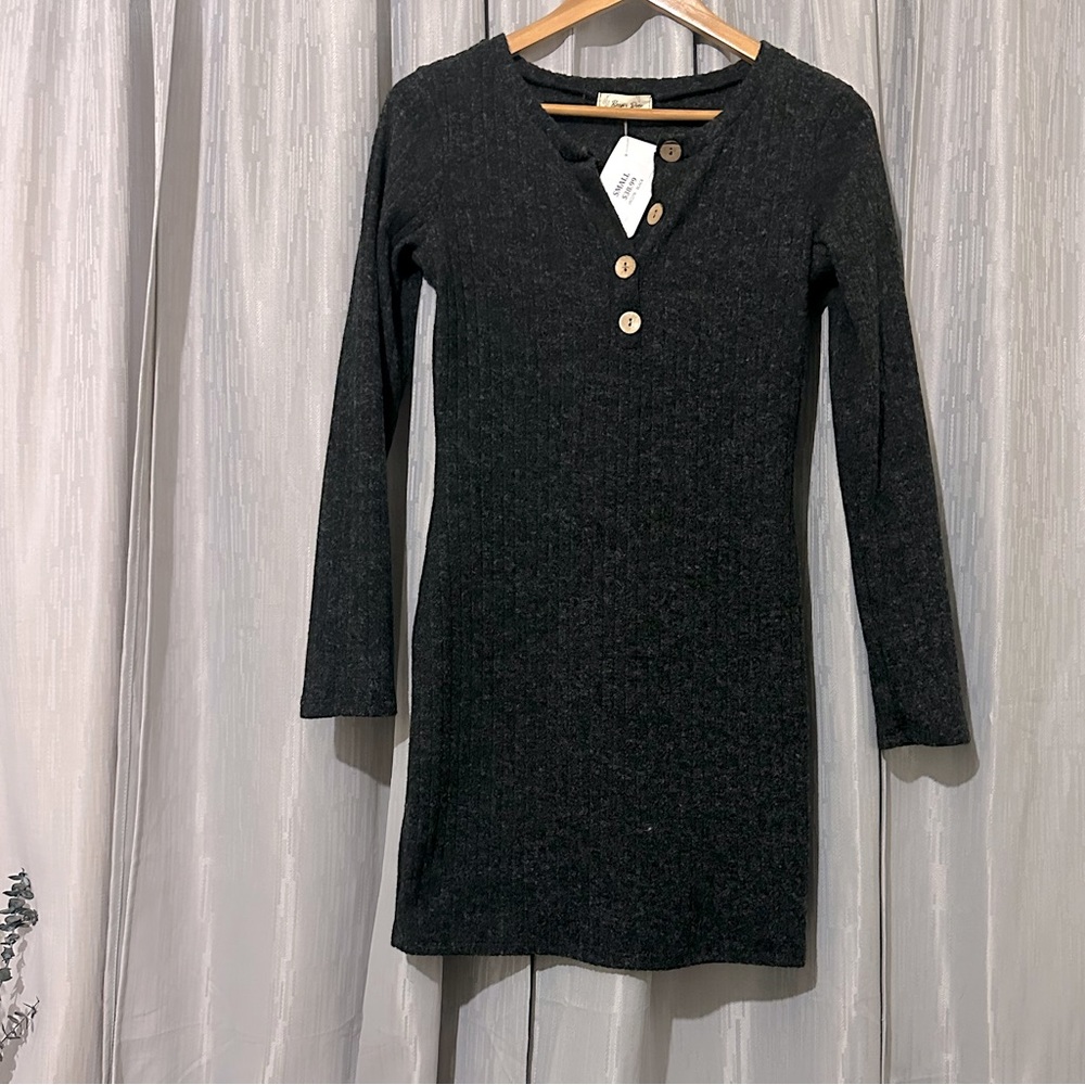 Beeson River Ribbed Long Sleeve Dress